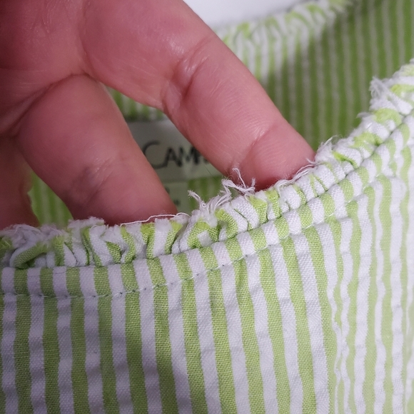Sara Campbell green pinstripe mini dress size 10 - Picture 7 of 9